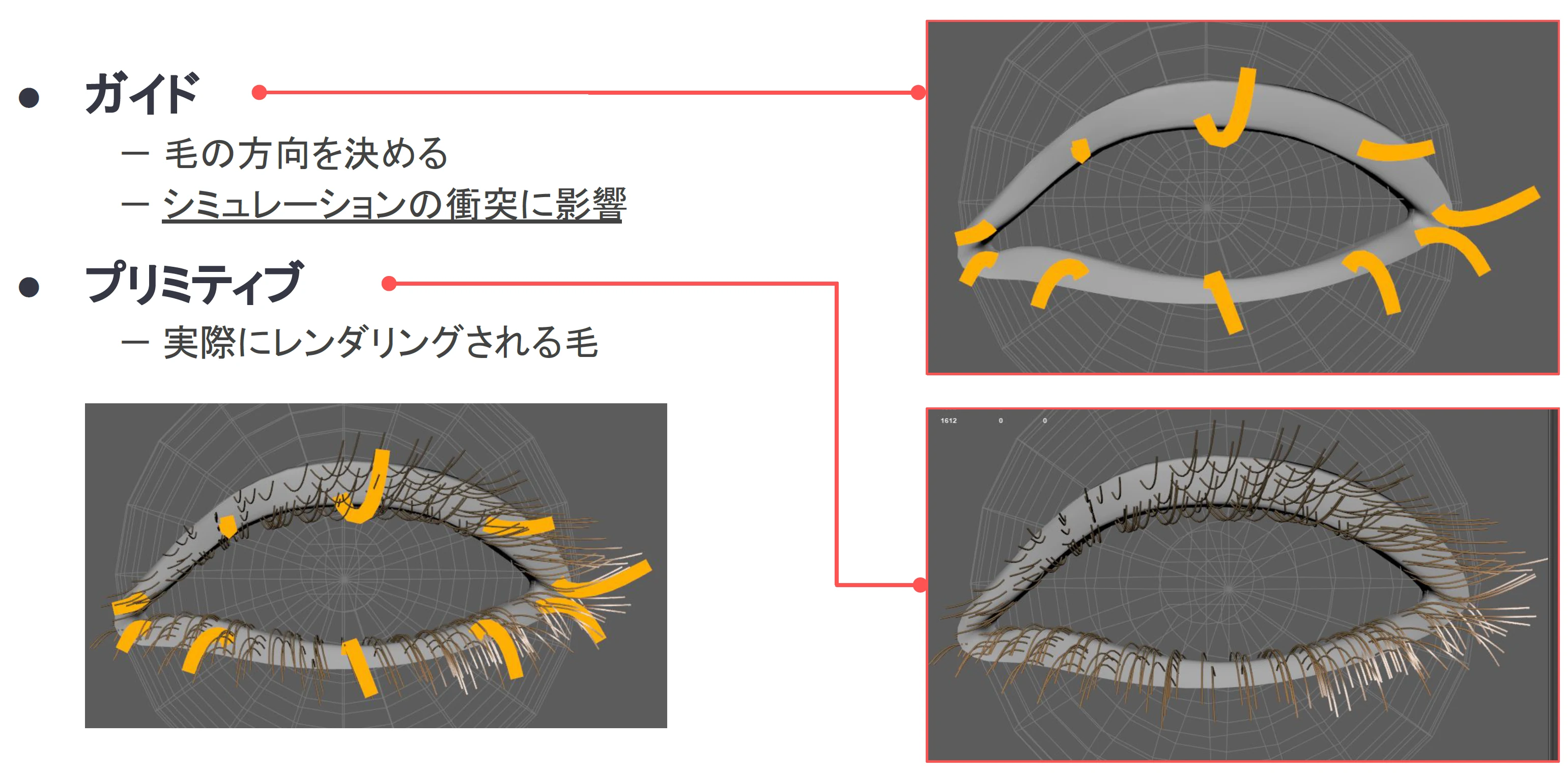 XGen ガイドとプリミティブ